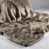Siberian Wolf Faux Fur Cushion